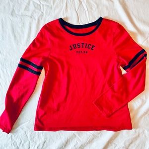 Long Sleeve Justice Top - Girls 14/16